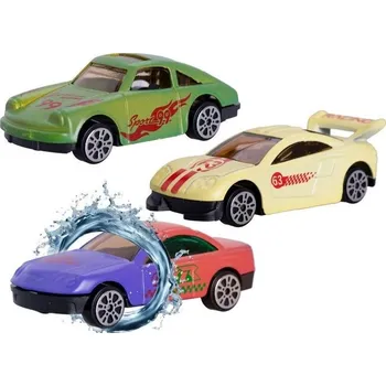 autíčko Mikrotrading Auto 7 cm, kov, volný chod, měnící barvu 3 ks