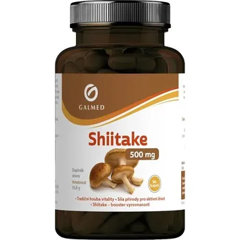 Přírodní produkt Galmed Shiitake 500 mg 90 kapslí