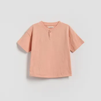 Chlapecké tričko Reserved - Bavlněné tričko - pudrově růžová - 904HR-39X - 904HR-39X-104