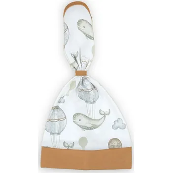 Oblečení a móda Kojenecká bavlněná čepička-šátek Nicol Miki 68/74