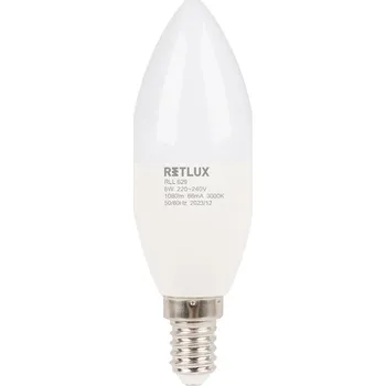 Žárovka RETLUX RLL 629 C37 E14 candle 8W WW D