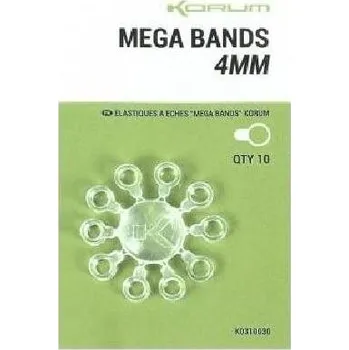 Korum Mega Bands 4 mm, 2 × 10 ks