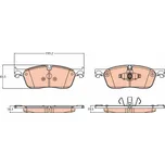 TRW Brzdové destičky GDB2100