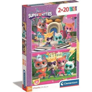 Puzzle CLEMENTONI Puzzle Superčíči 2 × 20 dílků