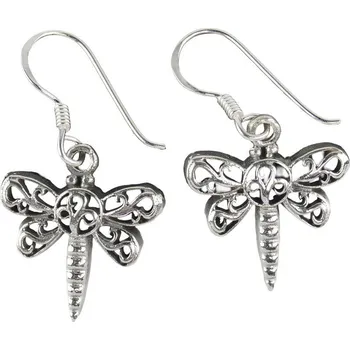 Náušnice Oriental stříbrné visací náušnice Vážky