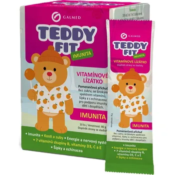 Zdraví Galmed TeddyFit vitamínová lízátka 10 ks