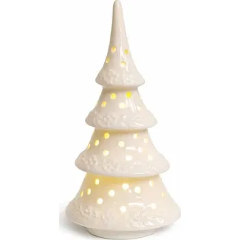 Velikonoční dekorace DECOLED Keramický stromeček 9 x 7,4 x 17,8 cm teple bílá