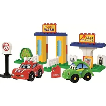 ostatní stavebnice Unico Plus Automyčka a parkoviště 37 dílků