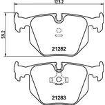 Sada brzdových destiček, kotoučová brzda HELLA PAGID 8DB 355 008-121