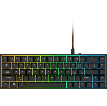 Klávesnice Rapture CHARLIE V2 HE, Gateron Dual-Rail White, černá - CZ/SK