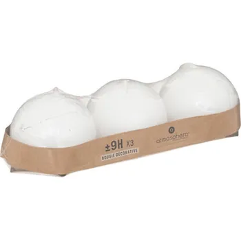 Svíčka ATMOSPHERA Svíčky ve tvaru koule 3 ks
