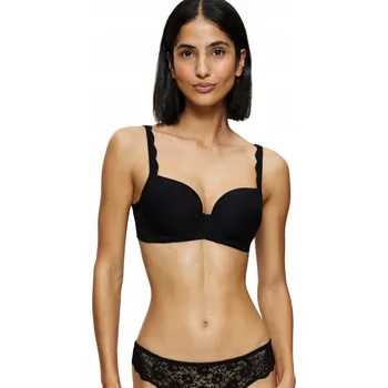 Dámské spodní prádlo Triumph podprsenka bardotka, balkonetka černá velikost 75D