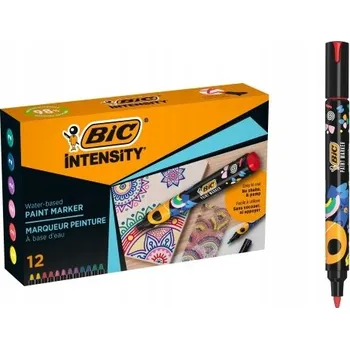 Akrylové fixy, sada 12 barev BIC, 12 ks