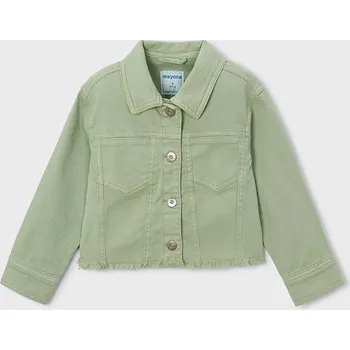 Dívčí bunda Dětská riflová bunda Mayoral 3455.6H.Mini.PPY2 zelená 97X, vel. 134