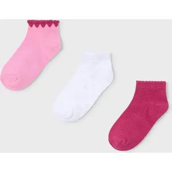 Dětské ponožky Mayoral 3-pack 10187.6H.Mini.PPY2 růžová 42X, vel. 23/26