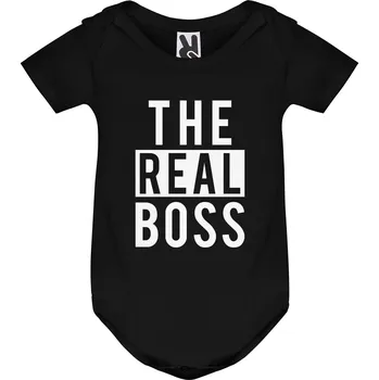 Kojenecký body Kojenecké body real boss Barva: Černá, Velikost: 3M