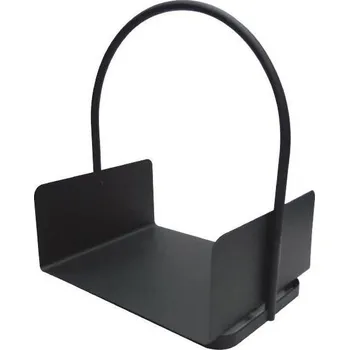 Koš na dřevo 40,5 × 30 × 47 cm černý