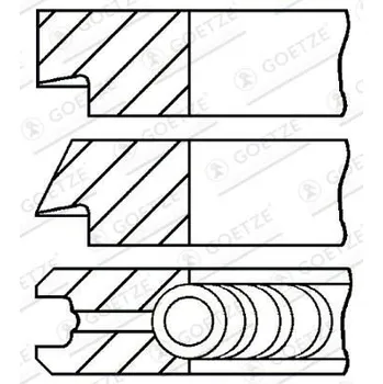 Auto-moto Sada pístních kroužků GOETZE ENGINE 08-438306-00