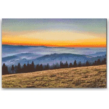 Diamantové malování Painting Queens Diamantové malování Beskydy, 80 × 120 cm, vypnuté plátno na rám, hranaté