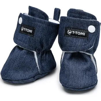 Capáčky T-TOMI Capáčky Denim Navy (3-6 měsíců)