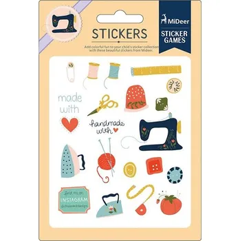 Hračka Mideer barevné samolepky - šicí stroj