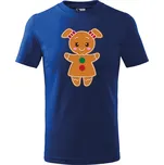 Vánoční dětské tričko Paní Perníčková Barva: Královsky modrá, Velikost: 12