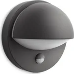 Philips June nástěnná lampa s čidlem antracit