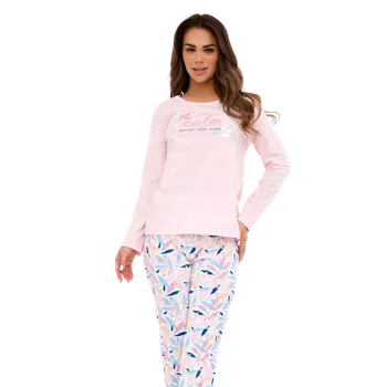 Dámské pyžamo Dámské dlouhé pyžamo Cornette 655/449 Calm XL Oranžová