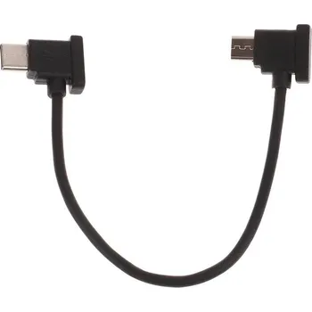 Dron Sunny 15 cm datový kabel Type-C to Micro (zakřivená hlava) pro DJI Mavic Pro/Mavic Mini/Spark Black