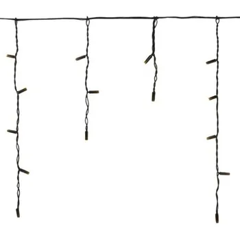 LAALU Vánoční světelný řetěz s převisy TEPLÁ BÍLÁ blikající 3 x 0,4 m - PROFI - spojovací