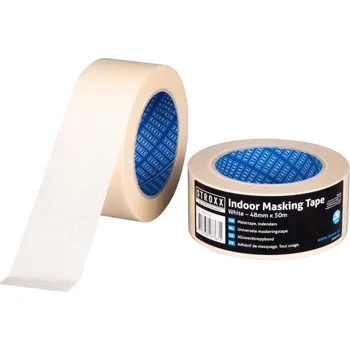 STROXX Krepová lepící páska krémově bílá 48 mm × 50 m