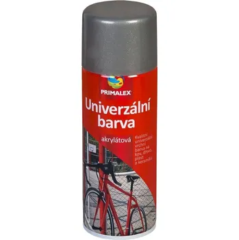Autolak Primalex Univerzální barva RAL 9007 šedý hliník 400 ml