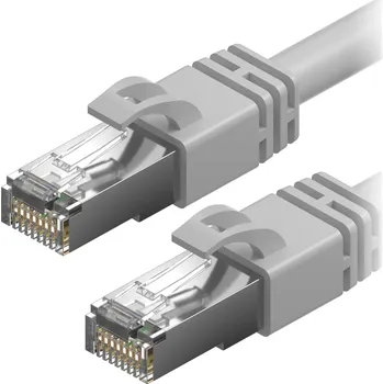 Kabel AlzaPower Patch CAT7 S/FTP 1m šedý