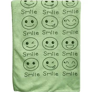 Kaptan Rychleschnoucí osuška Smile 70 × 140 cm, zelená