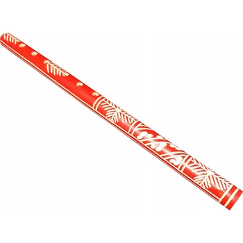 Flétna Dřevěná ZOBCOVÁ FLÉTNA Ručně Vyřezávaná Červená