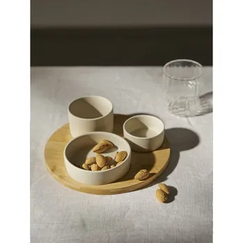 Sinsay - Servírovací tác se třemi mističkami - béžová - 043GO-08X - 043GO-08X-ONE