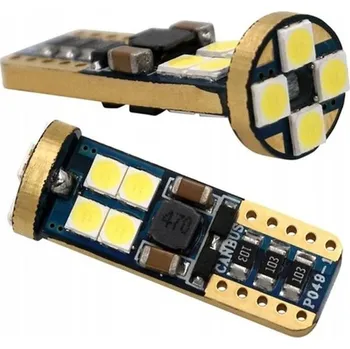 Autožárovka Rabel T10 W5W Canbus 12 smd 3030 4T bílá + stabilizátor