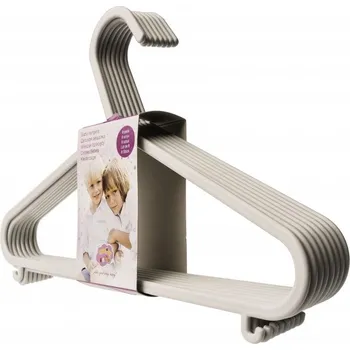 Ramínko MALTEX dětská ramínka Šedá, 8 ks