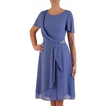 Dámské šaty Šifonové midi koktejlové šaty Carla Moreno velikost 42