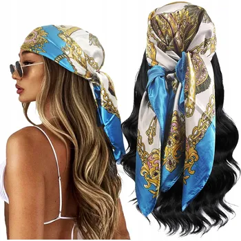 Šátek Šátek modrý orientální polyester