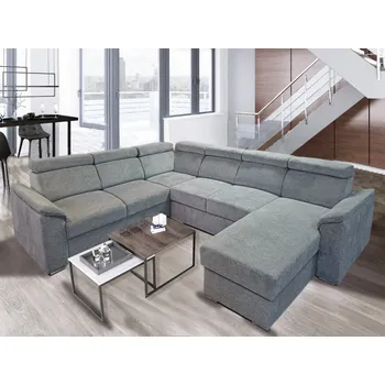 Sedací souprava KARETA U PANORAMIC sedací souprava do U, univerzální, šedá