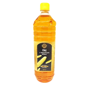 Rostlinný olej NAJTELO Přírodní za studena lisovaný olej z kukuřičných klíčků 1 l