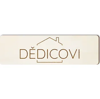 Jmenovka na dveře domek Font: Font E