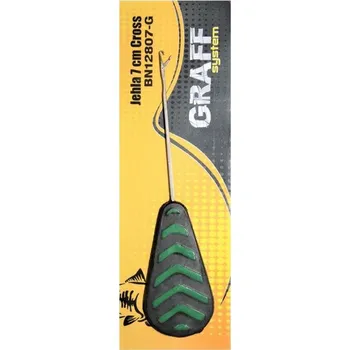 Volný čas Graff Jehla Cross 7 cm Zelená 2 ks