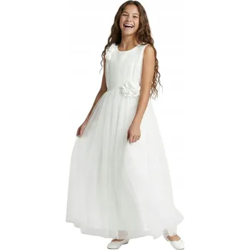Dámské šaty Společenská Dlouhá Šaty pro Dívky Bella Bílá