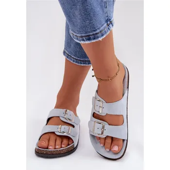 Dámské sandále Dámské pantofle s přezkami Modré Oliena 41