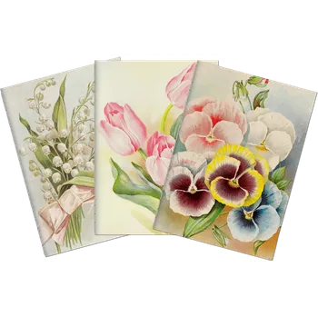 Sada tří notýsků Pastel Spring