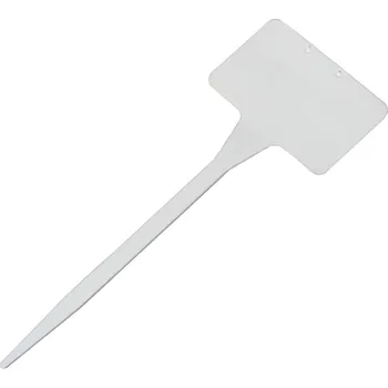 Zavařovací pomůcka Jmenovka zapichovací SL 135 bílá 15x5,5x3,5 cm rovná