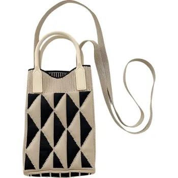 Kabelka ANNAM Mini kabelka/taška khaki trojúhelník 25 × 11 cm