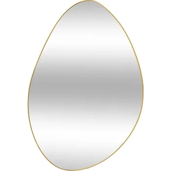 Zrcadlo Atmosphera Asymetrické zrcadlo v zlatém rámu Roman, 60 × 40 cm